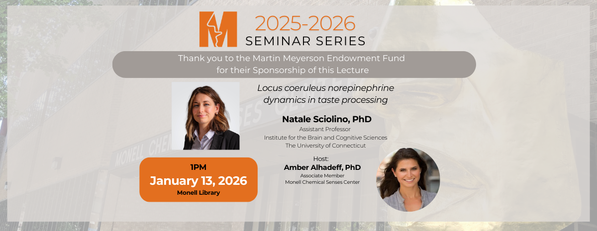 Monell Seminar: Natale Sciolino, PhD